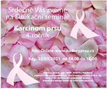 4. Edukační workshop o karcinomu prsu, 25. března 2021