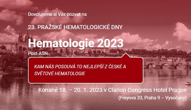 23. ročník Pražských hematologických dnů: HEMATOLOGIE 2023 - Post-ASH