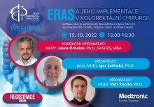 Webinář ERAS a jeho implementace v kolorektální chirurgii, 19. 10. 2022 od 15:00 hodin