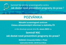 Seminář NSC Jak dostat nové preventivní programy do praxe?, 21. 2. v Praze