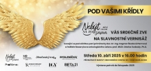 Pozvánka na slavnostní vernisáž výstavy Pod vašimi křídly, 10. 9. 2025, České Budějovice