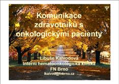 Komunikace zdravotníků s onkologickými pacienty