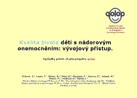 Kvalita života dětí s nádorovým onemocněním: vývojový přístup